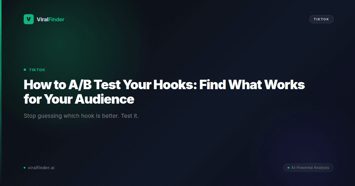 How to A/B Test Your Hooks: Find What Works for Your Audience