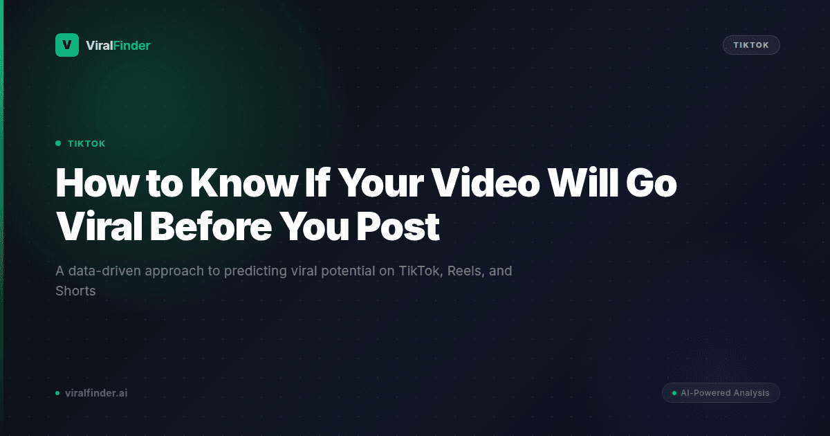 How to Know If Your Video Will Go Viral Before You Post